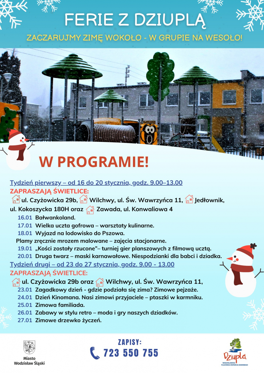 Zapraszamy na ferie zimowe