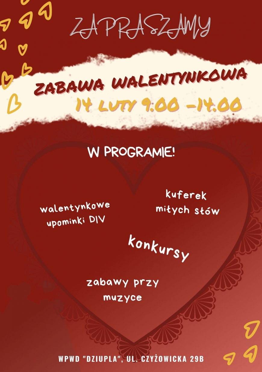 Zapraszamy na Walentynki